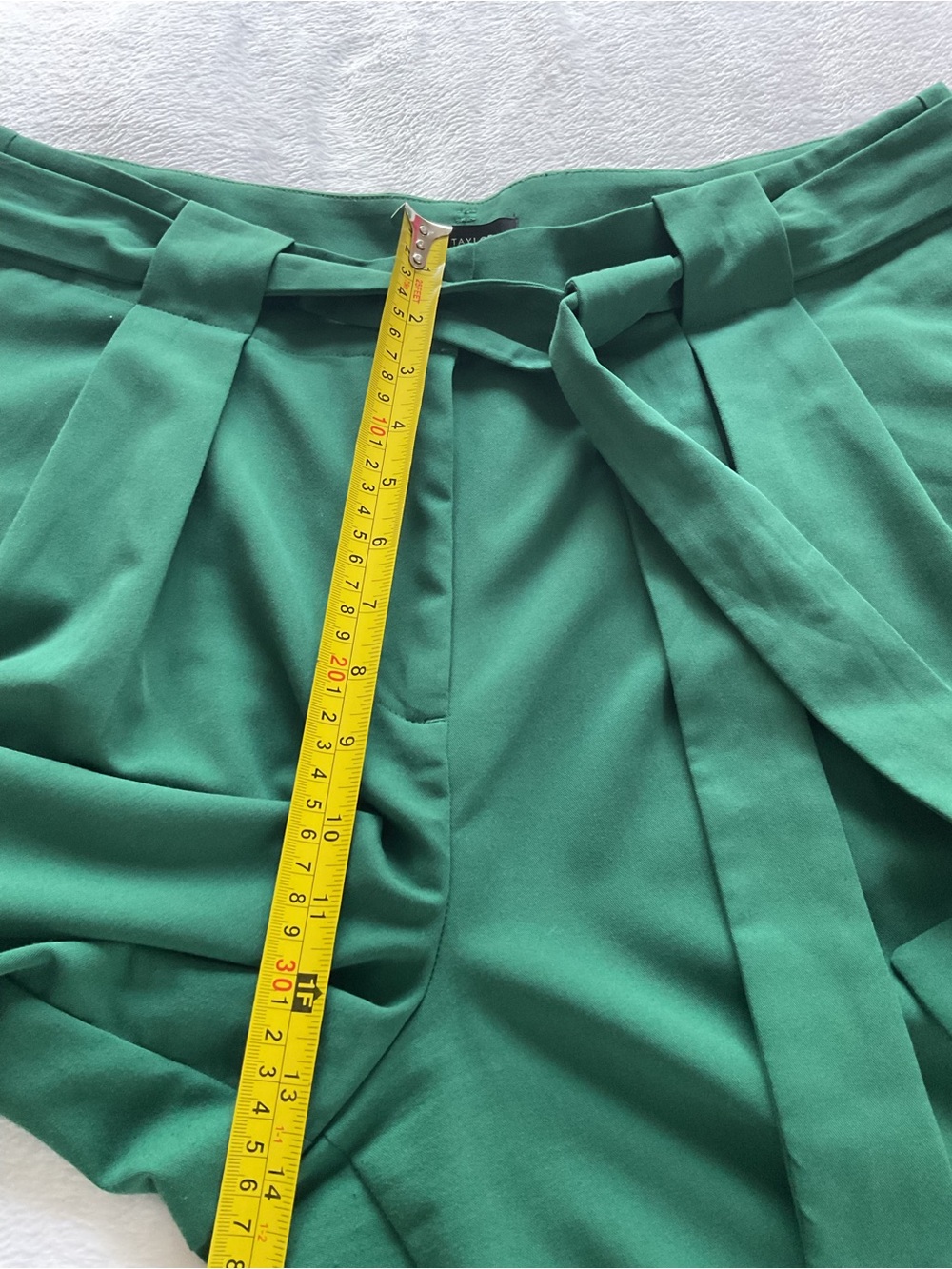 Ann Taylor Women’s Size 14 Green Wide Leg Belted Dress Pants - Picture 13 of 13